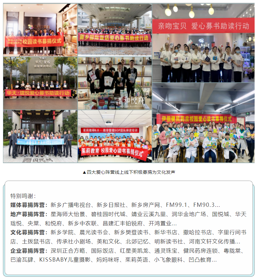 &ldquo;书香暖山河，文化在发声&rdquo; 爱心募书助读活动圆满落幕