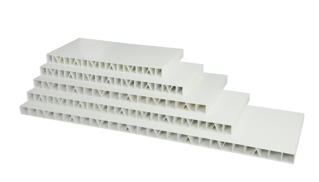 PVC中空板（直边人字筋）