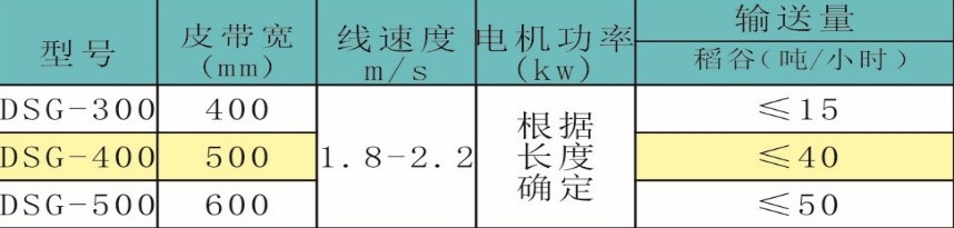 DSG系列平胶带输送机