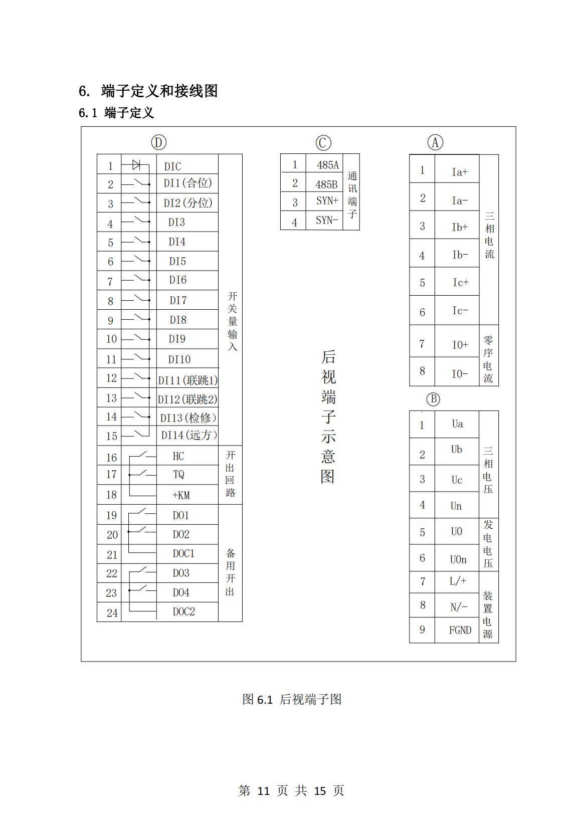 微机保护测控装置