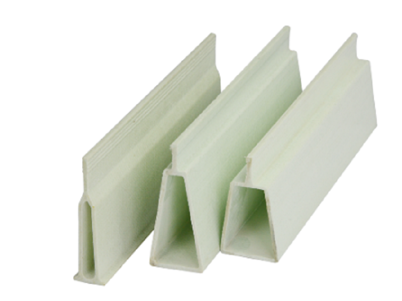 Specially shaped fiberglass support