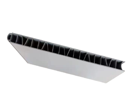 PVC hollow board (R edge diagonal reinforcement, with matching, with co extruded adhesive strip)