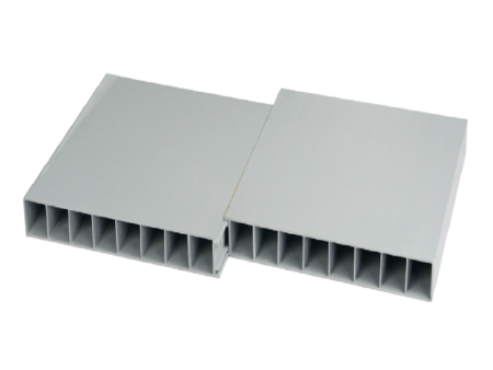 PVC hollow board (straight edge and straight reinforcement, with small hook coordination)