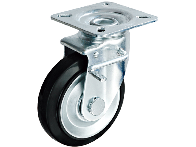 Japanese medium and heavy steel core elastic rubber wheels