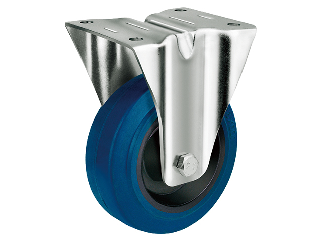 European style industrial plastic core elastic rubber wheel