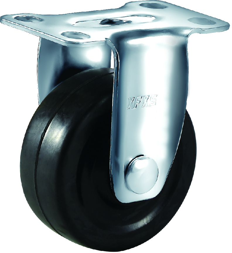 American light black rubber wheels