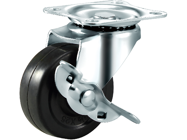 American light black rubber wheels