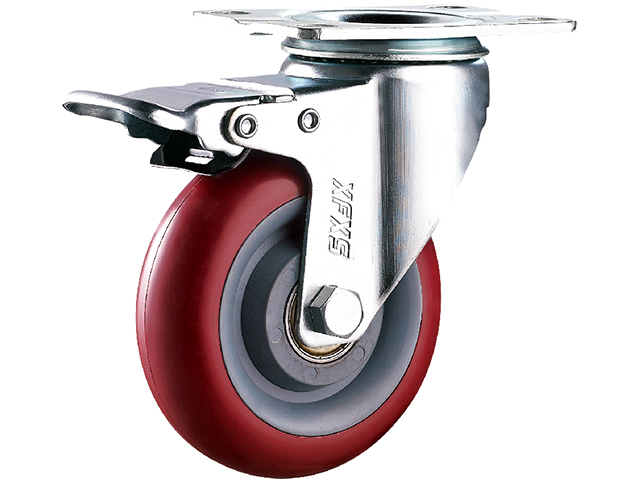 American style medium-sized plastic core polyurethane wheel