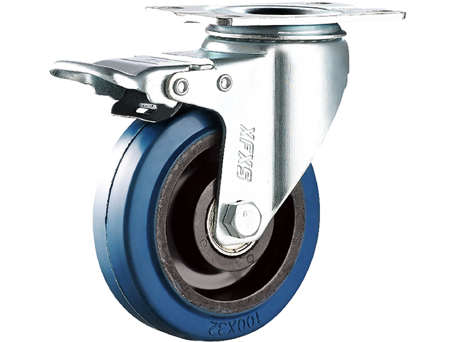 American medium-sized plastic core elastic rubber wheel