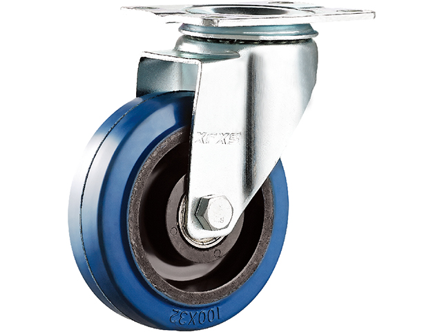 American medium-sized plastic core elastic rubber wheel