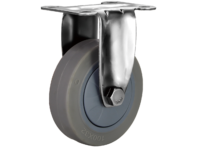 American style medium-sized stainless steel super artificial rubber wheel
