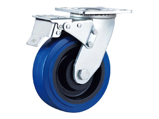 American heavy-duty plastic core elastic rubber wheel