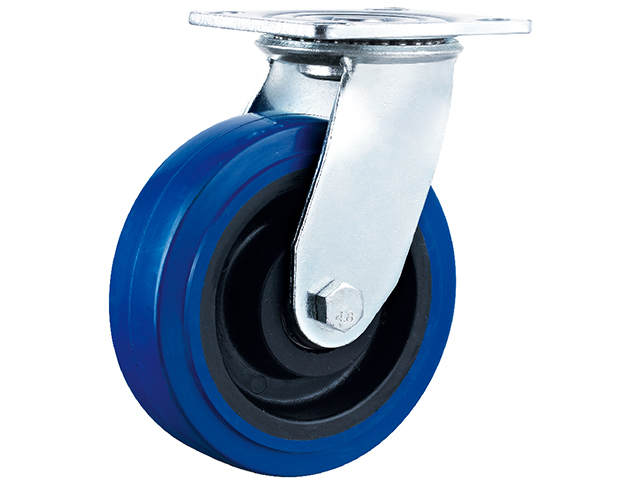American heavy-duty plastic core elastic rubber wheel