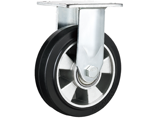 American heavy-duty aluminum core elastic rubber wheel