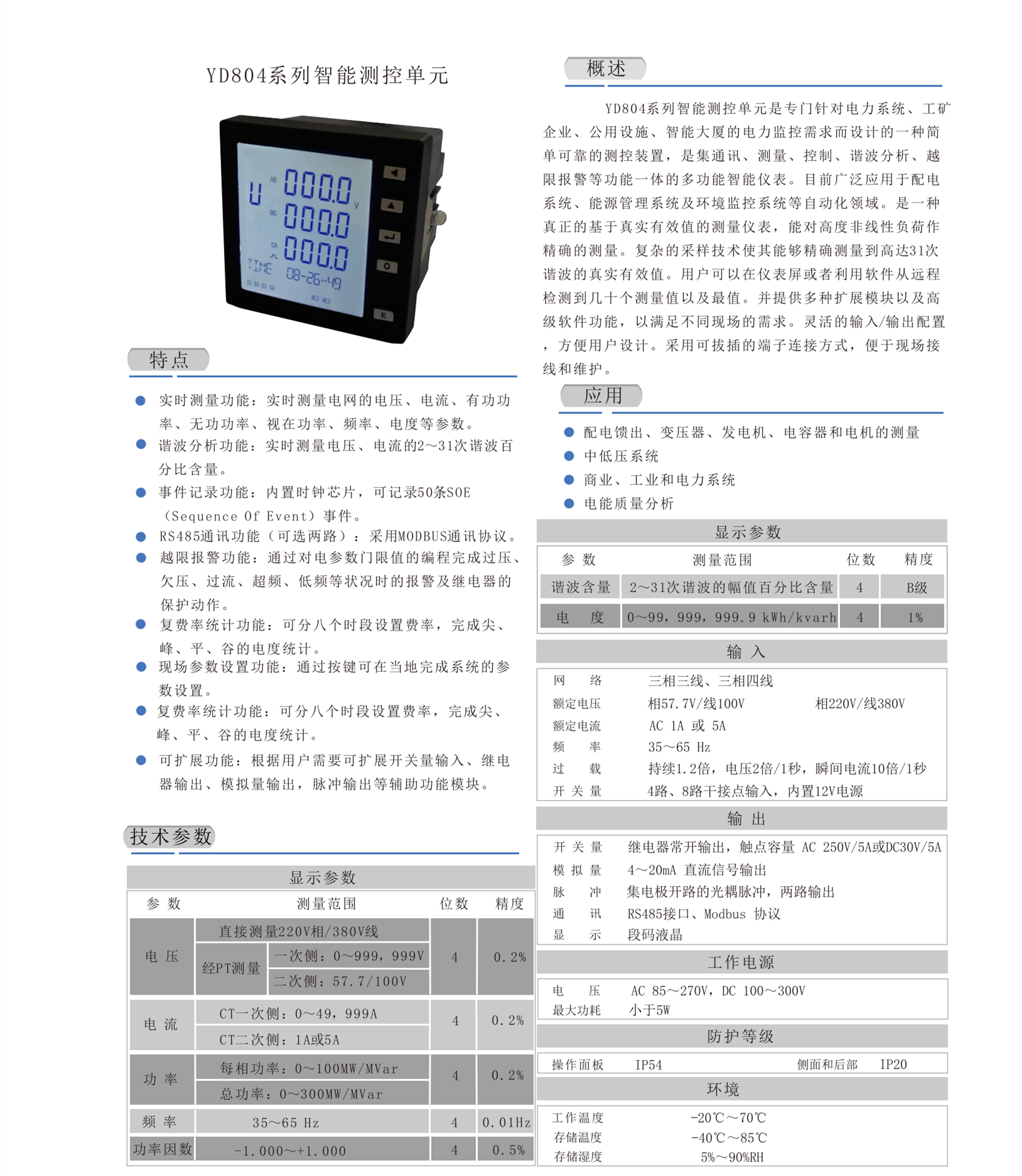 智能测控单元