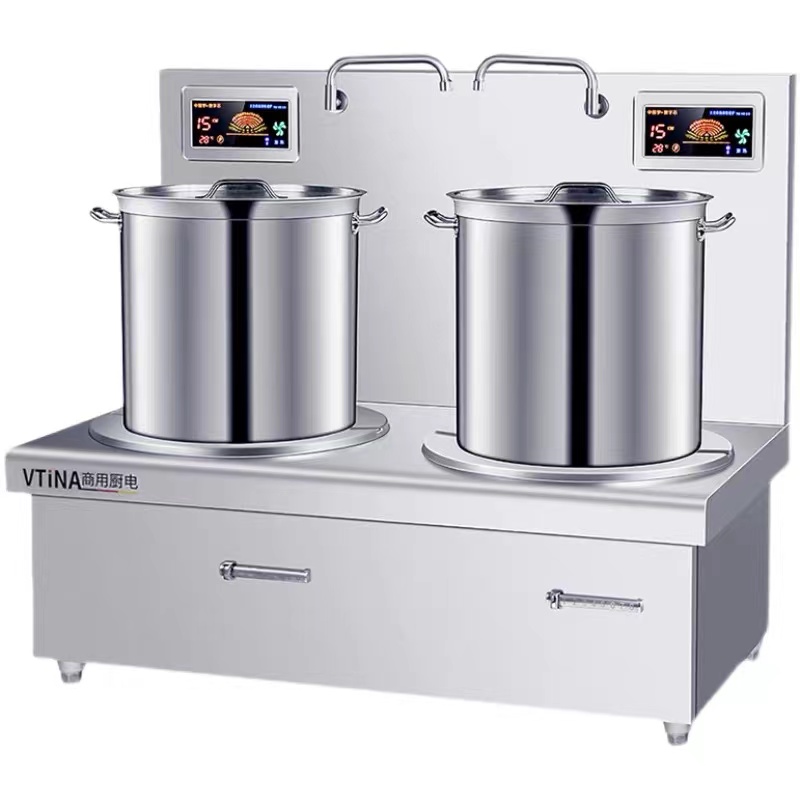 双眼电磁低汤灶