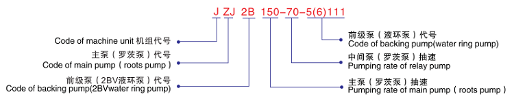 JZJ2B30-5(6)110罗茨水环真空机组