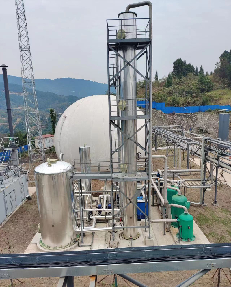 四川达州餐厨垃圾沼气生物脱硫工程