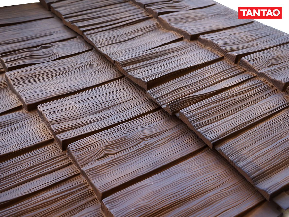 Wood Grain Tiles Roof