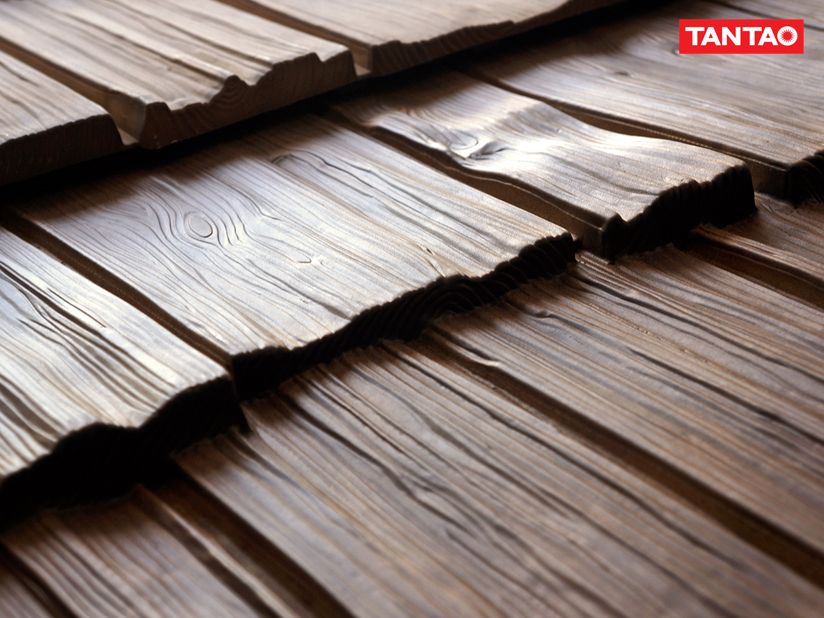 Wood Grain Tiles Roof