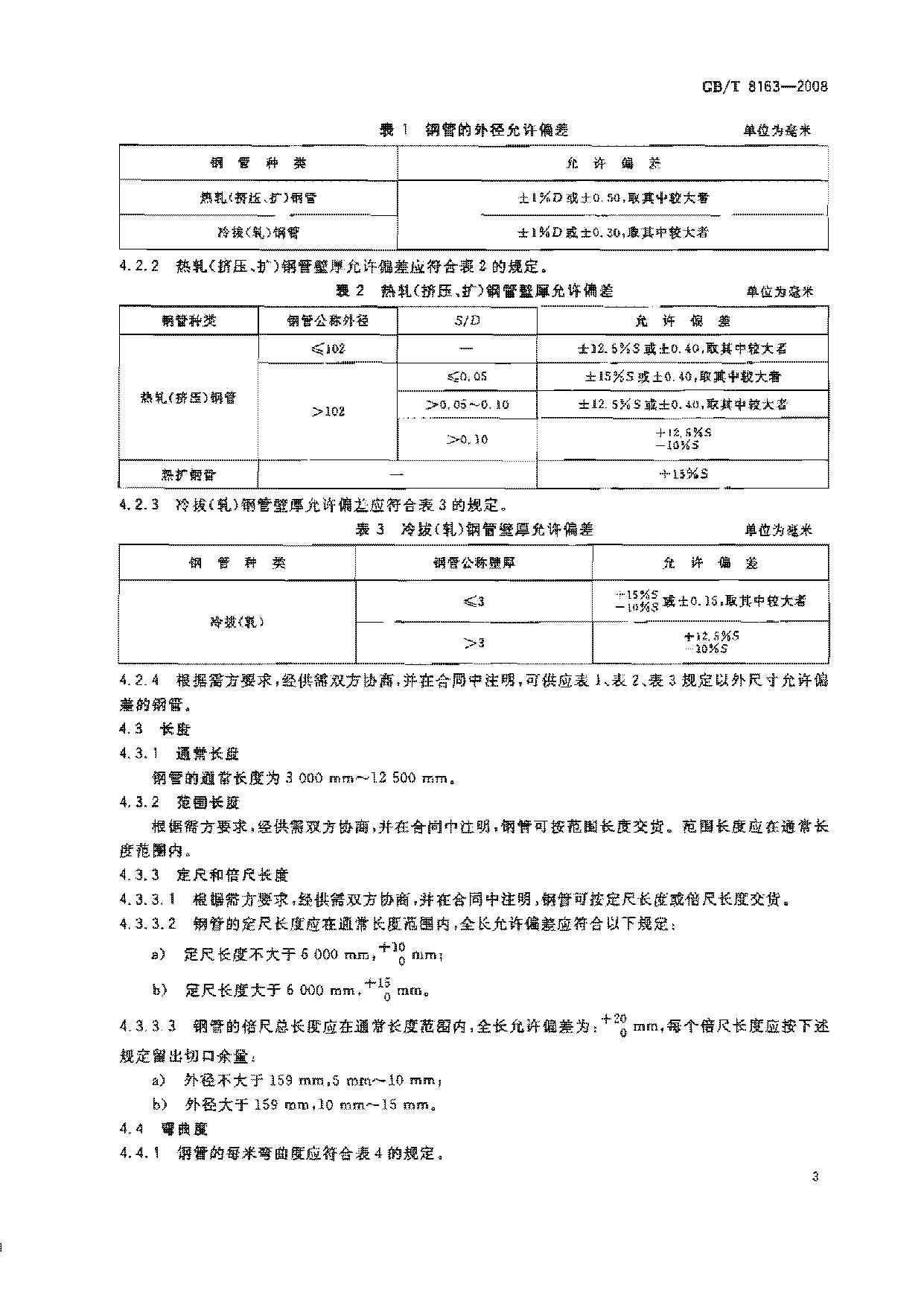 GB8163-2008輸送流體用無縫鋼管