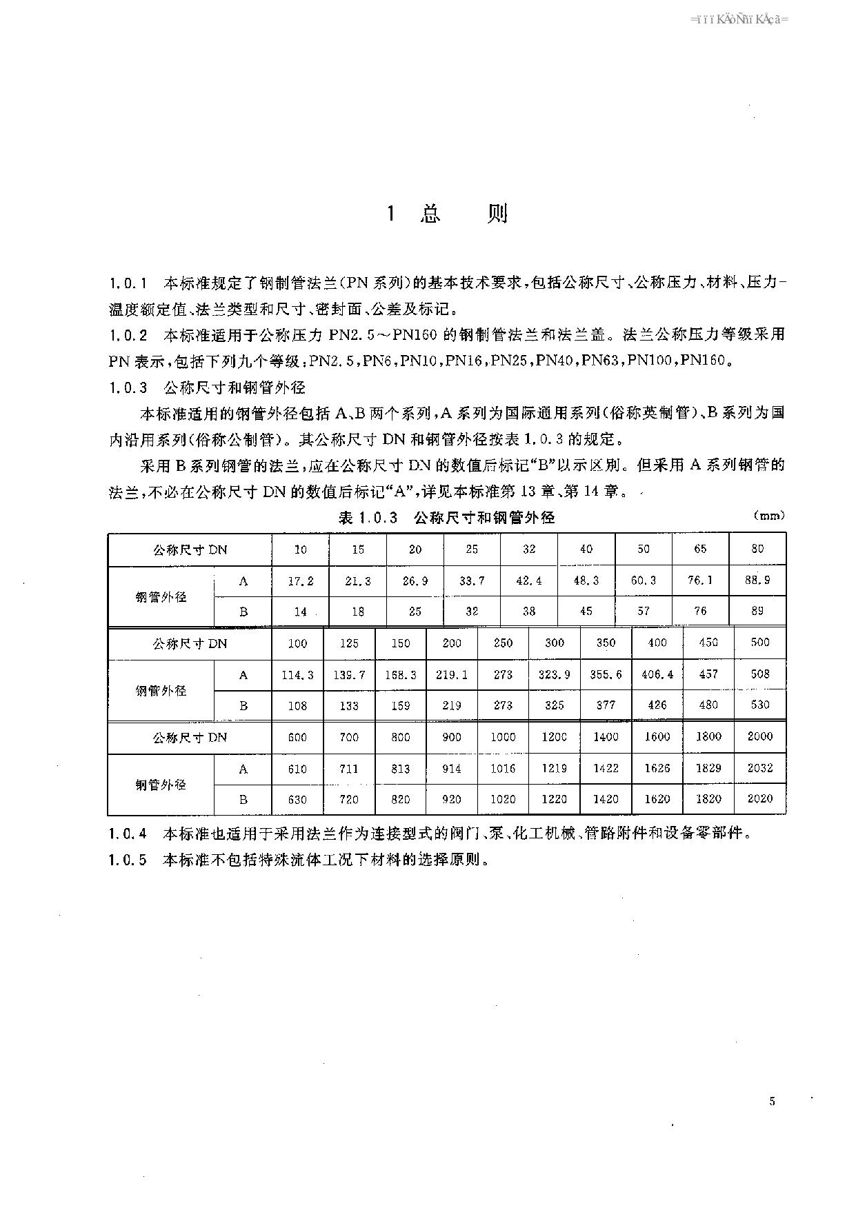 HGT 20592-2009 鋼制管法蘭(PN系列)