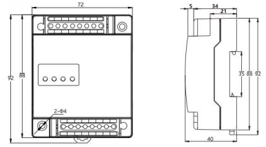 组合式电气火灾监控探测器
