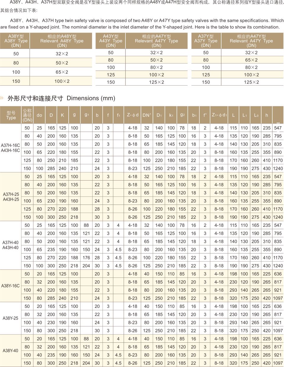 双联弹簧式安全阀