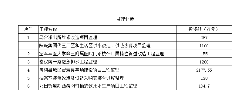 西安项目监理