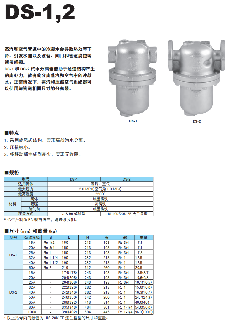 阿姆斯壮汽水分离器