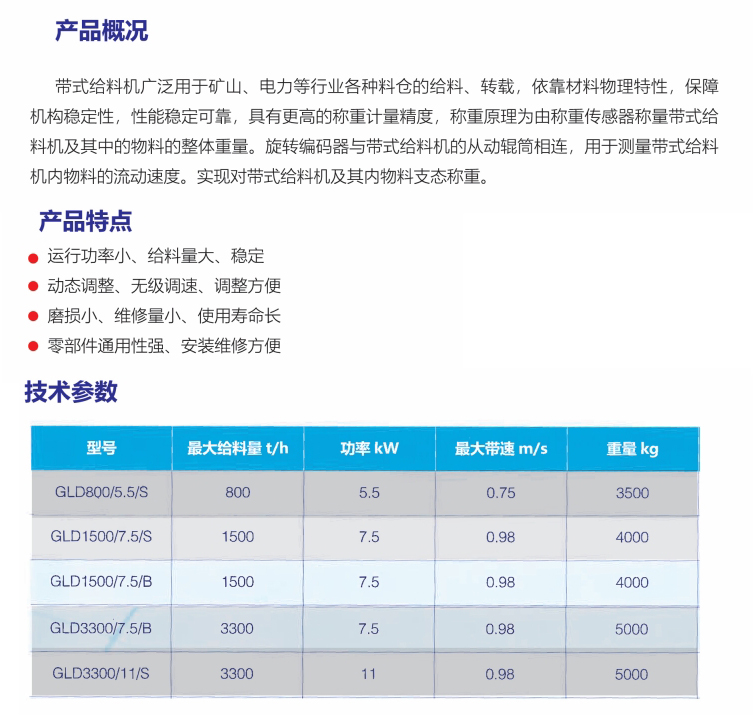 GLD带式称重给料机