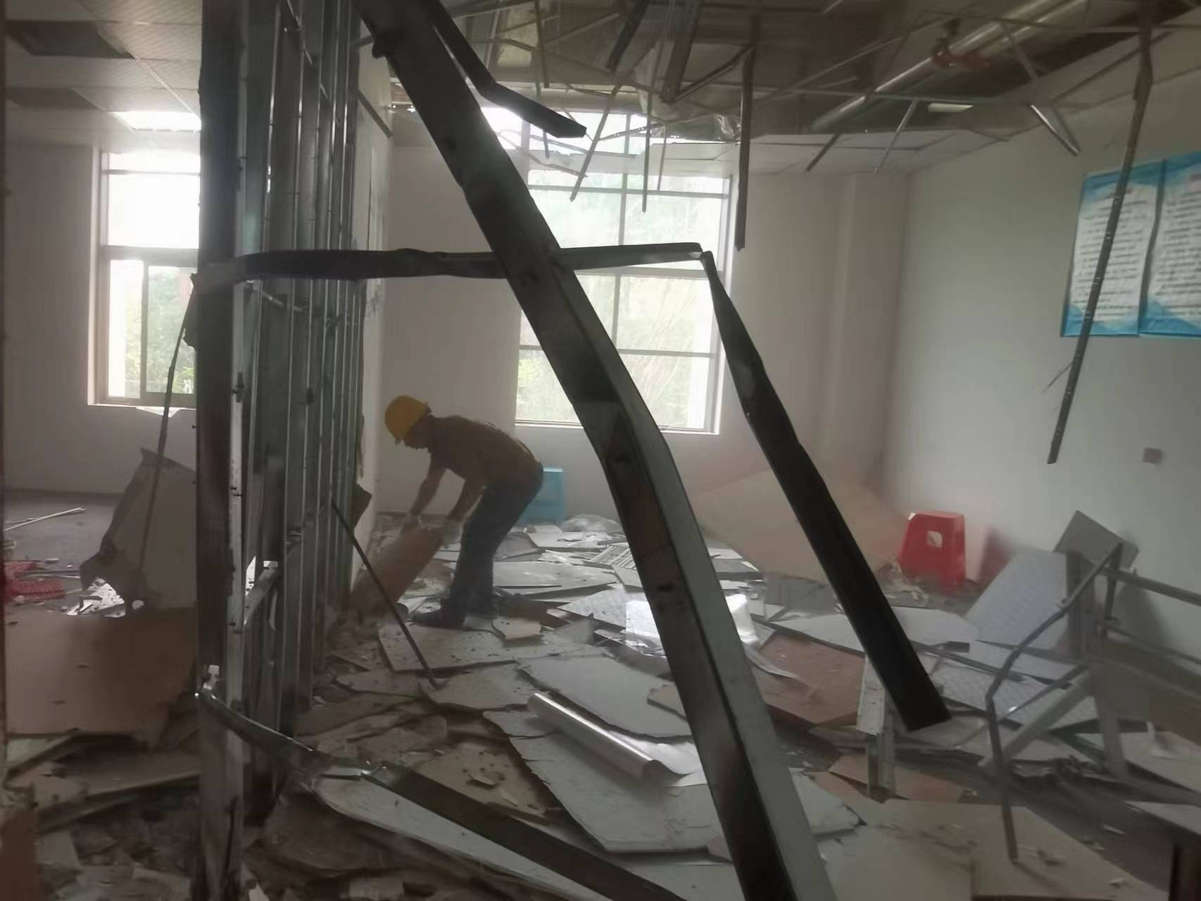 青白江售楼部拆除