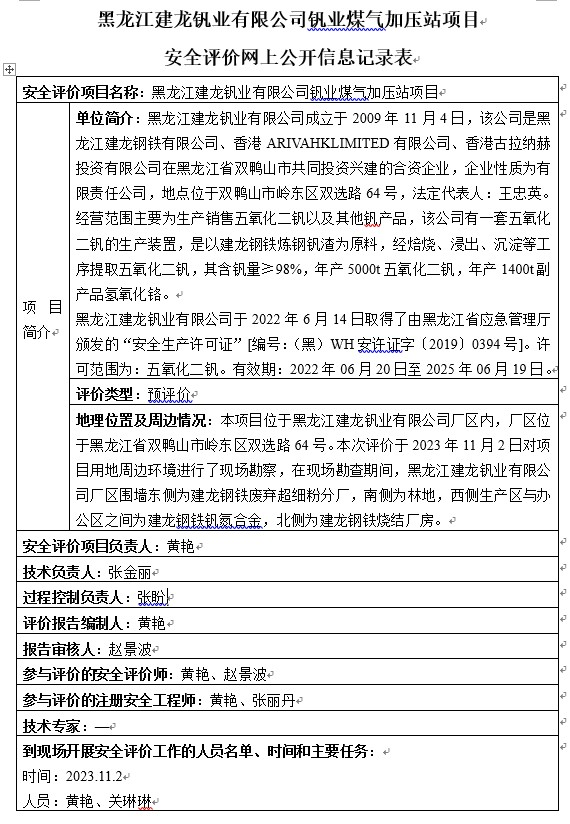 公示项目