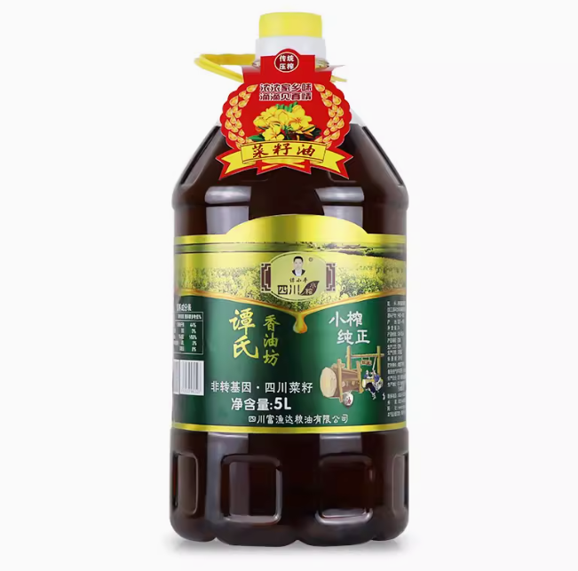 （51.8元）谭氏香油坊  四川小榨纯 正菜籽油  5L