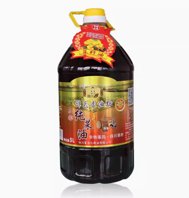 （70.08元）谭氏香油坊 小榨纯菜籽油  5L