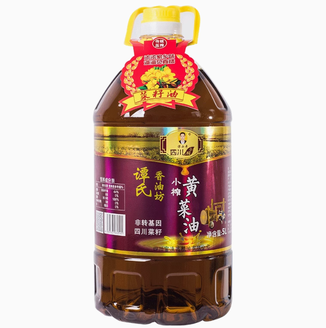 （91.77元）谭氏香油坊  四川小榨黄菜籽油   5L