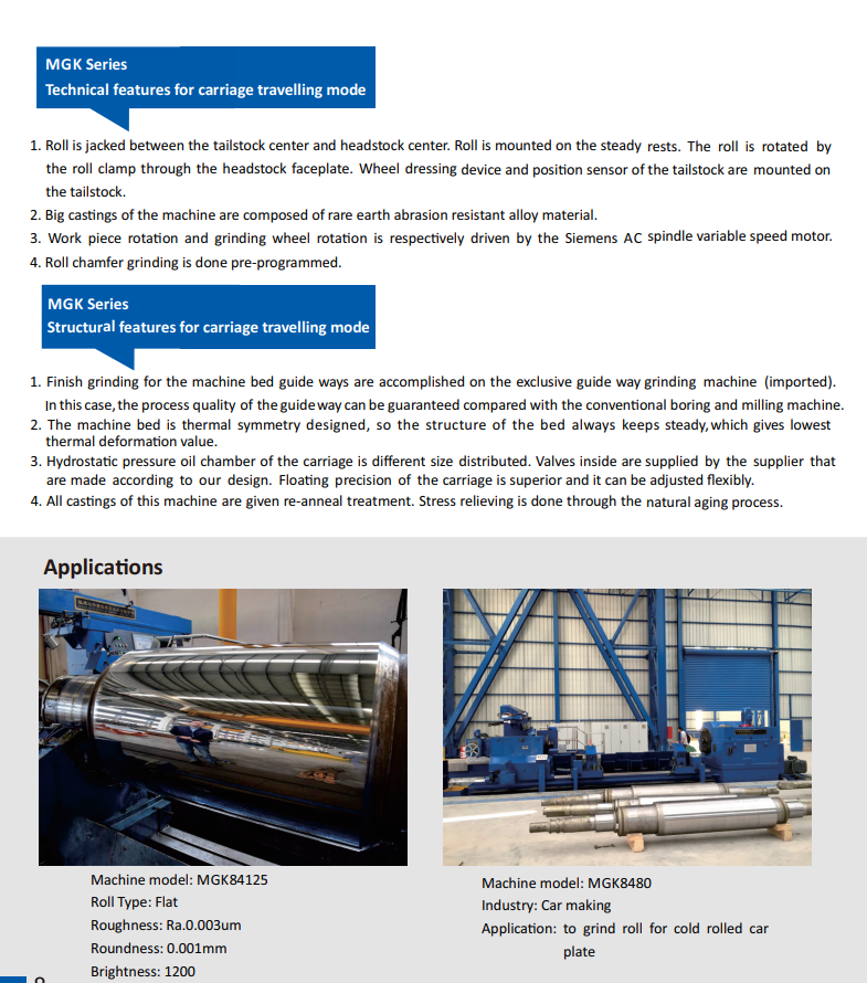 MGK series high precision CNC gr