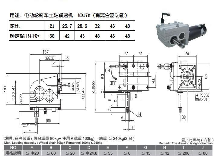 斜齿轮代步车减速机