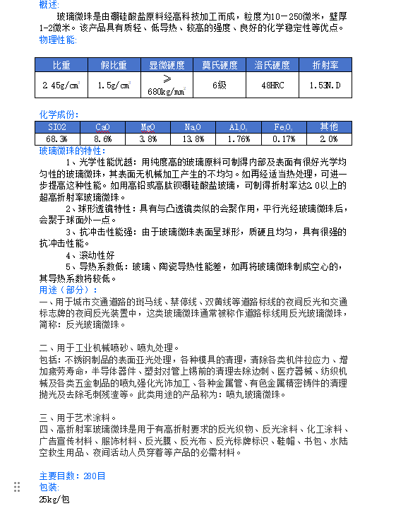 玻璃微珠