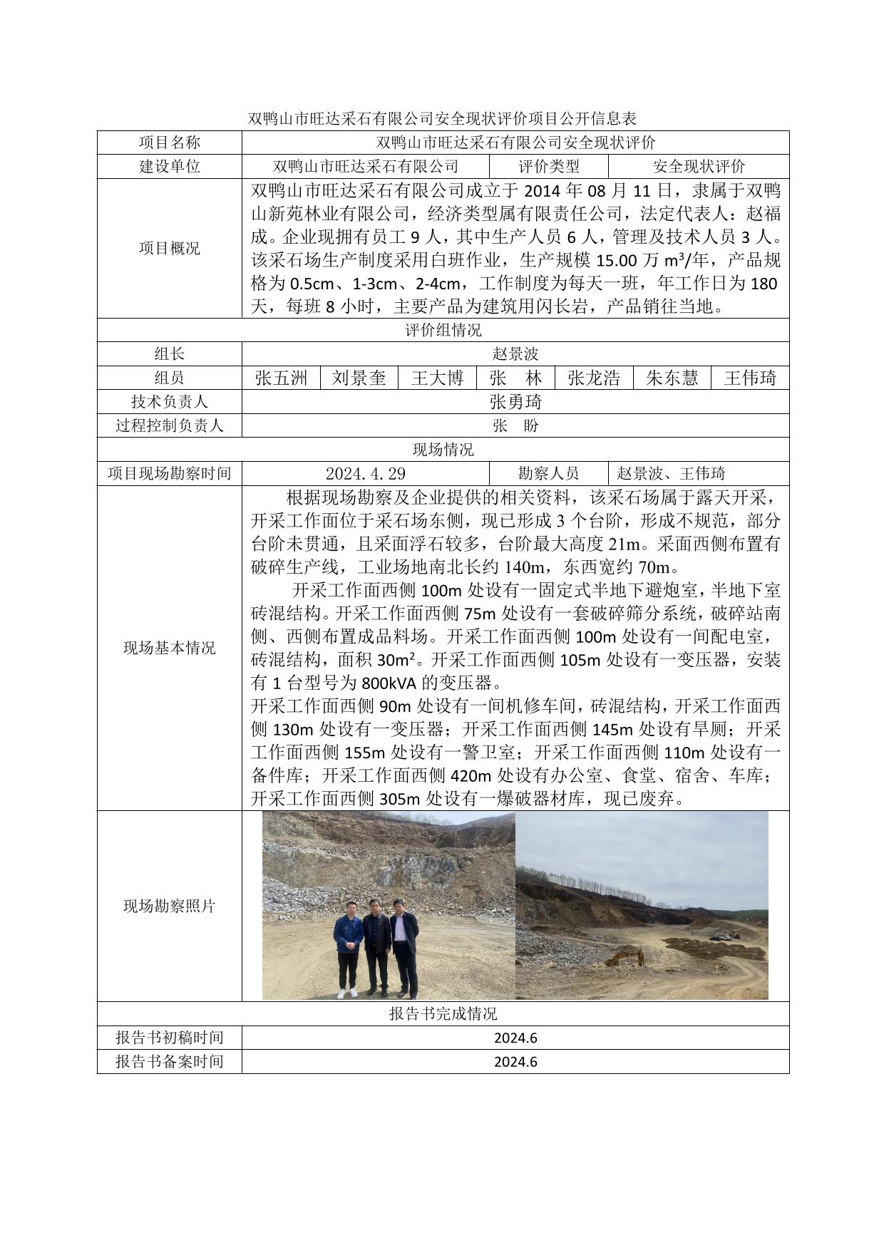 公示项目