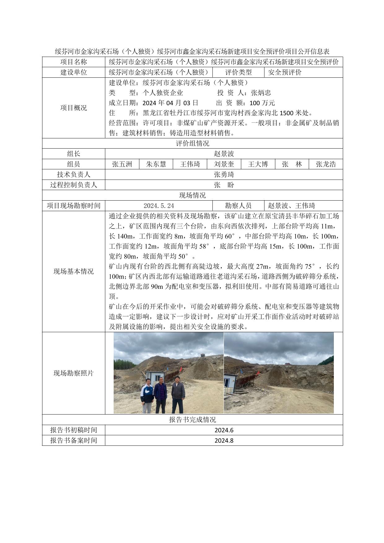 公示项目