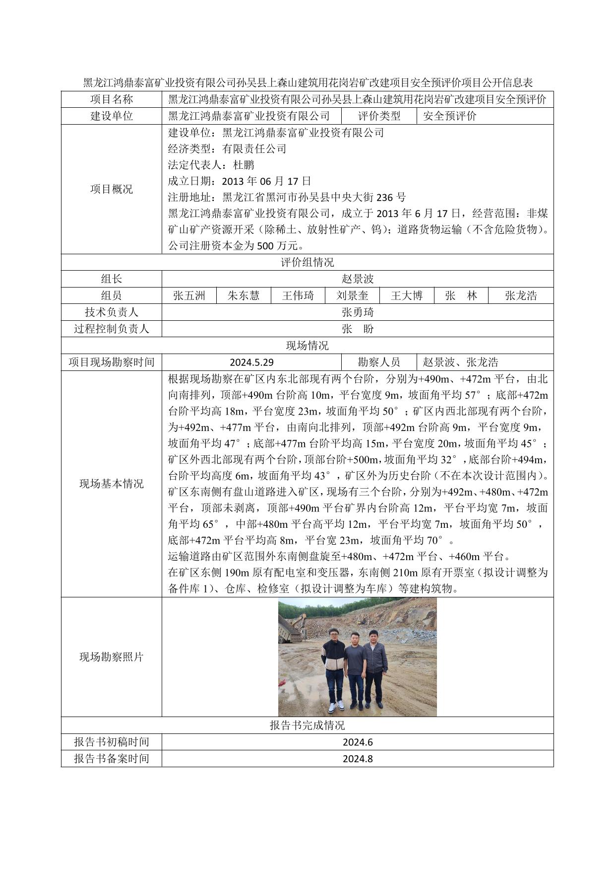 公示项目