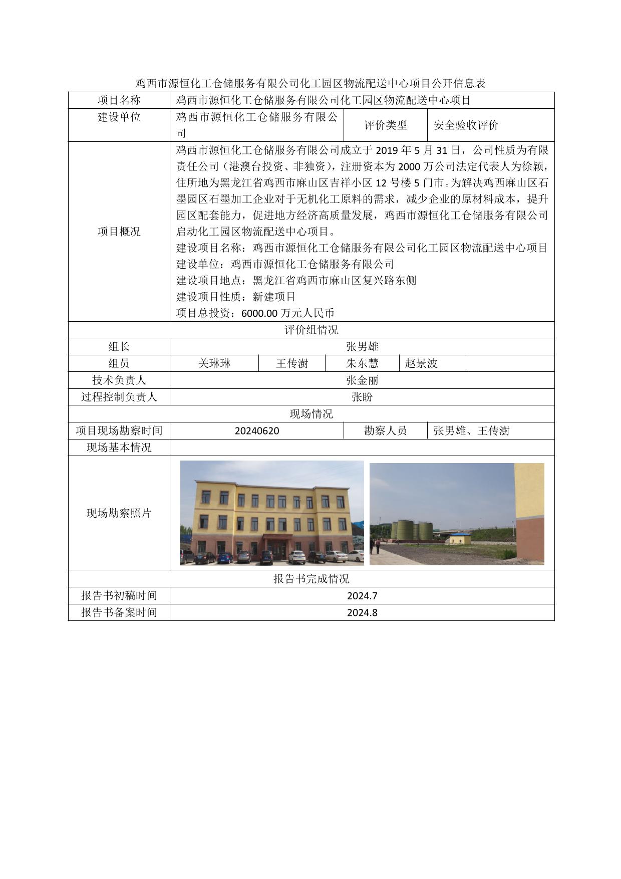 公示项目