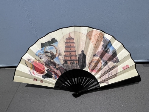 Double sided folding fan of Jinhui pile