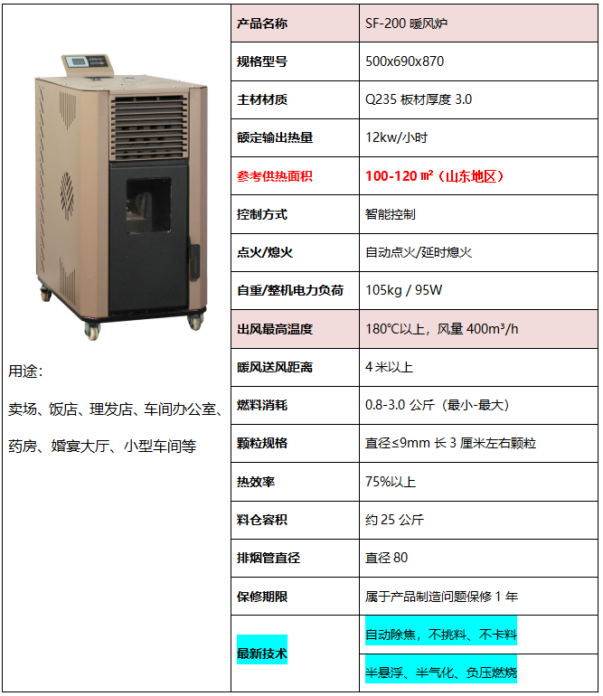 SF200暖风炉（强化型）