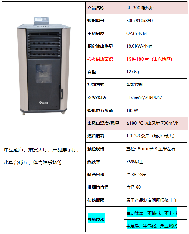 SF300暖风炉（强化型）