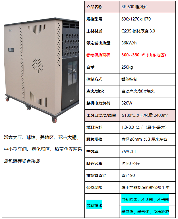 SF600暖风炉（强化型）