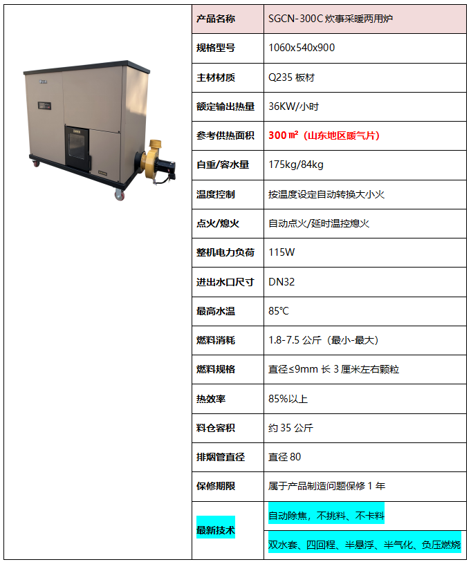 SGCN300采暖炉