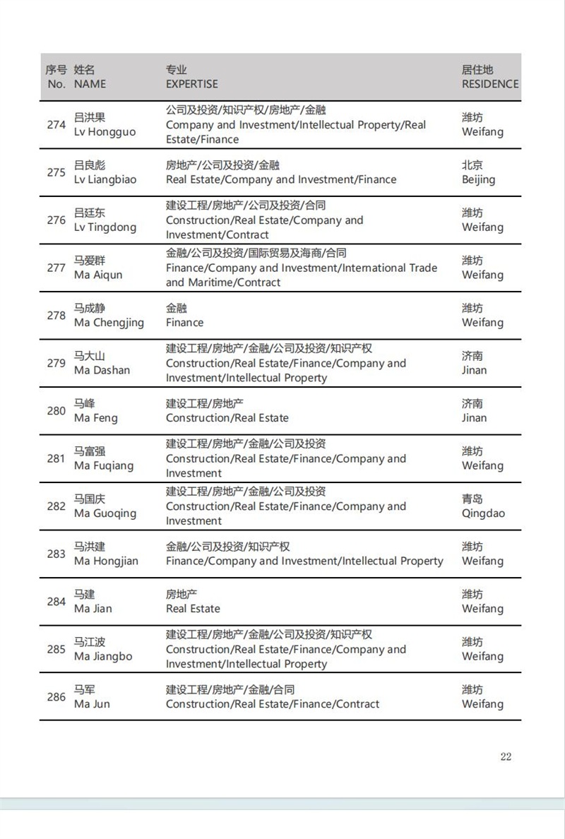 热烈祝贺本所谢保江律师、马爱群律师被聘为潍坊仲裁委员会第六届仲裁员！