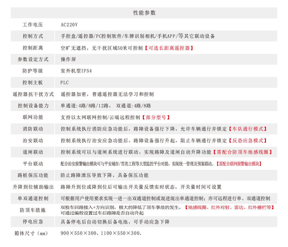 路障控制箱